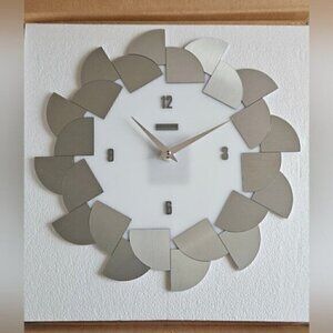 Modern Incantesimo Design Genius Pendolo Wall Clock Italy Brushed Metal